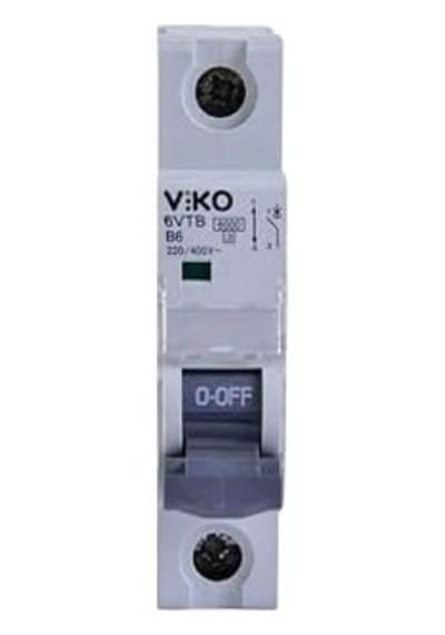 6vtb-1b06 Otomatik Sigorta 6ka B Tipi 1 Kutup 06a