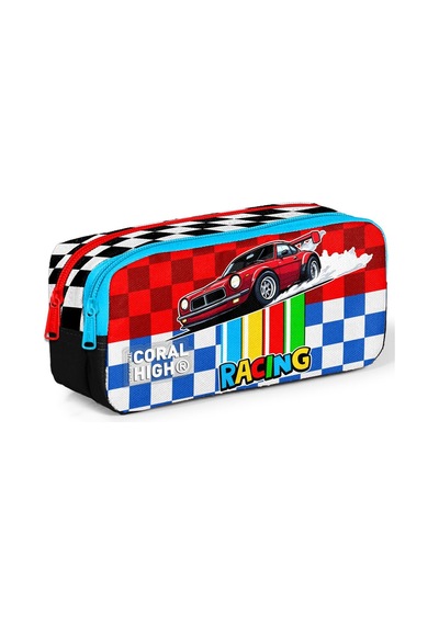 Kids Kırmızı Araba Desenli 3 Lü Okul Çanta Seti Set0133257