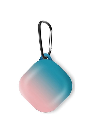 Microsonic Samsung Galaxy Buds Live Uyumlu Kılıf Degrade Rubber Mavi - Pembe