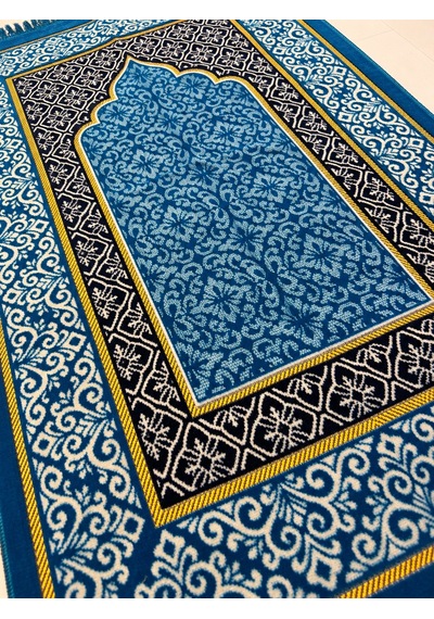 Kadife Seccade - 70x110 Cm - Yumuşak Ve Konforlu Koyu Mavi-km01