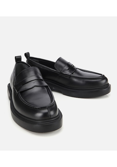 Hotiç Erkek Deri Siyah Yüksek Tabanlı Klasik Loafer 02ayh311850a100 Siyah Hotiç Erkek Deri Siyah Yüksek Tabanlı Klasik Loafer 02ayh311850a100 Siyah