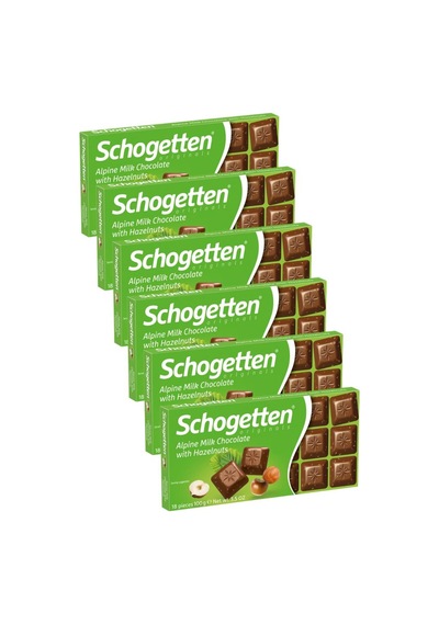Schogetten Sütlü Fındıklı Çikolata 100gr X6