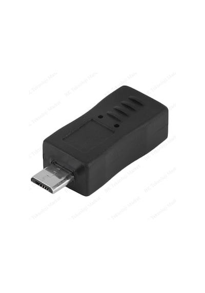 Micro Usb Erkek To Mini Usb Dişi Veri Şarj Çevirici Adaptör