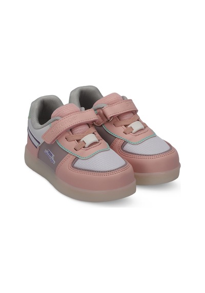Slazenger PERLE Çocuk Cırt Cırtlı Beyaz / Pembe Sneaker