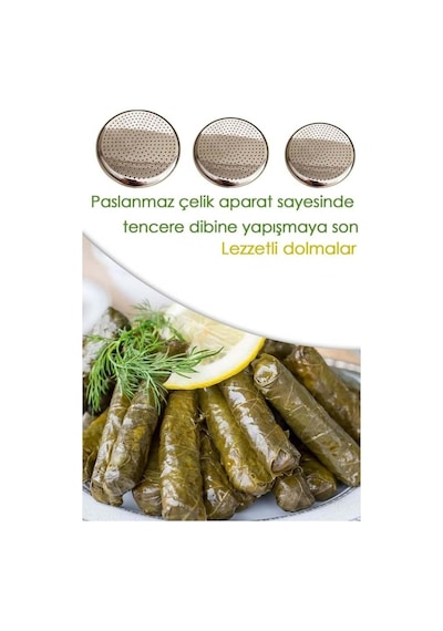 Pratik Paslanmaz Dolma Sarma Pişirme Aparatı Sarma Pişirme Aparatı 23cm
