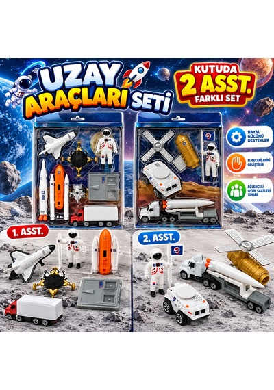 Dmnds077 Kutuda 2 Asst.uzay Araçları Seti Oyuncak