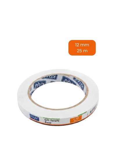 Kraf Çift Taraflı Bant 12mm X 25m 2512g 1