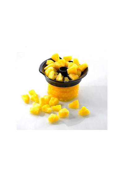 Gefu 13550 Professional Plus Ananas Kesici, Bıçak Ve Soyucu Seti, Ananas İçin, Paslanmaz Çelik, Hazneli Kesici Diğer