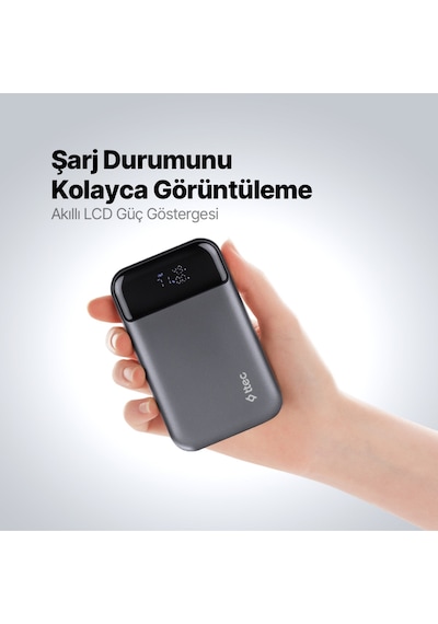 Ttec 2BB214 Recharger Pro LCD 10.000 mAh PD 30W Taşınabilir Hızlı Şarj Aleti/Powerbank