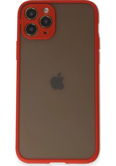 Newface Apple İphone 11 Pro Kılıf Montreal Silikon Kapak - Kırmızı
