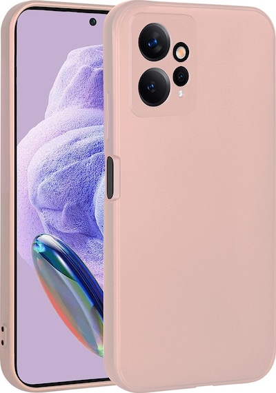 Noktaks - Xiaomi Uyumlu Xiaomi Redmi Note 12 4g - Kılıf Mat Renkli Esnek Premier Silikon Kapak - Rose Gold