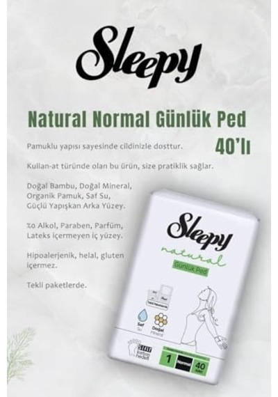 Natural Ultra Hassas Hijyenik Günlük Ped Normal 80 Adet, Sensitive 50'li Islak Mendil Ve Rosıe
