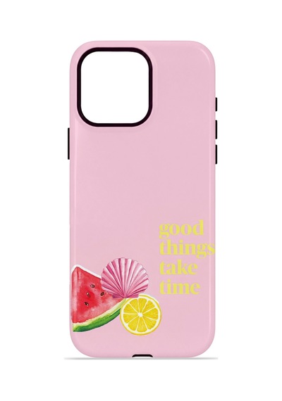 Apple iPhone Uyumlu 15 Pro Vorian Çift Katmanlı Magsafe Kılıf Good Things Fruit Corner