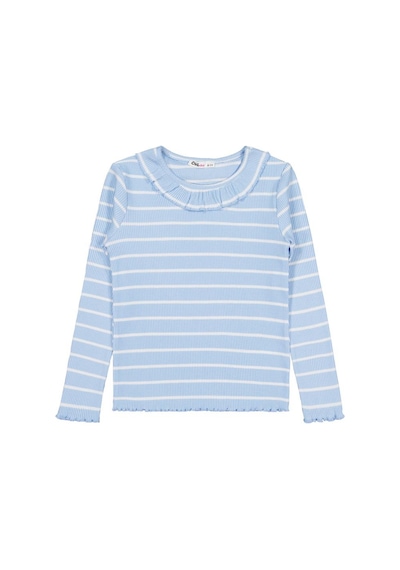 Civil Girls Çizgili 6-9 Yaş Sweatshirt - Mavi
