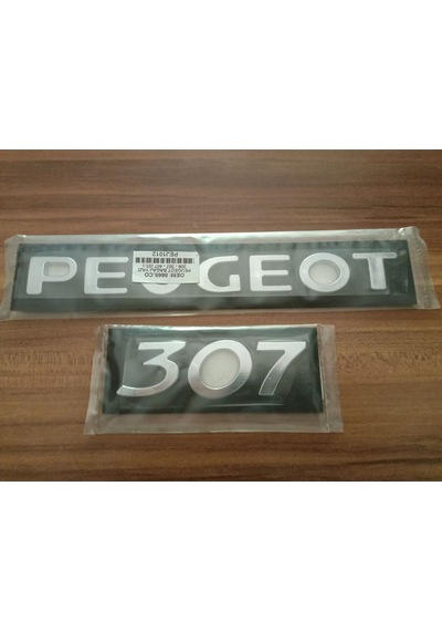 Peugeot 307 Bagaj Yazısı Peugeot 307 Arka Bagaj Yazısı 2li Takım