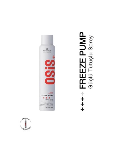 Schwarzkopf Osis Freeze Pump Güçlü Tutuş Saç Spreyi 200 ML