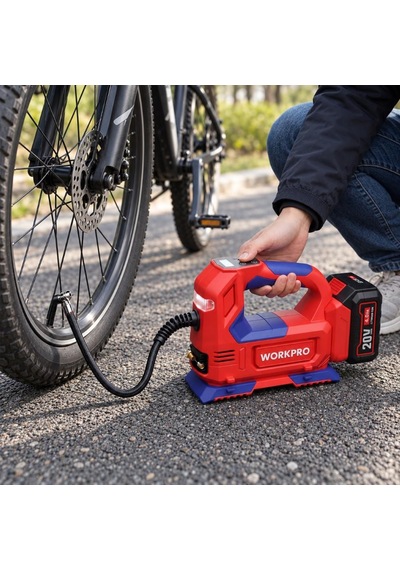 Workpro Wp394010 20v/12volt 150 Psı Ayarlanabilir Dijital Basınç Göstergeli Hava Pompası Aküsüz