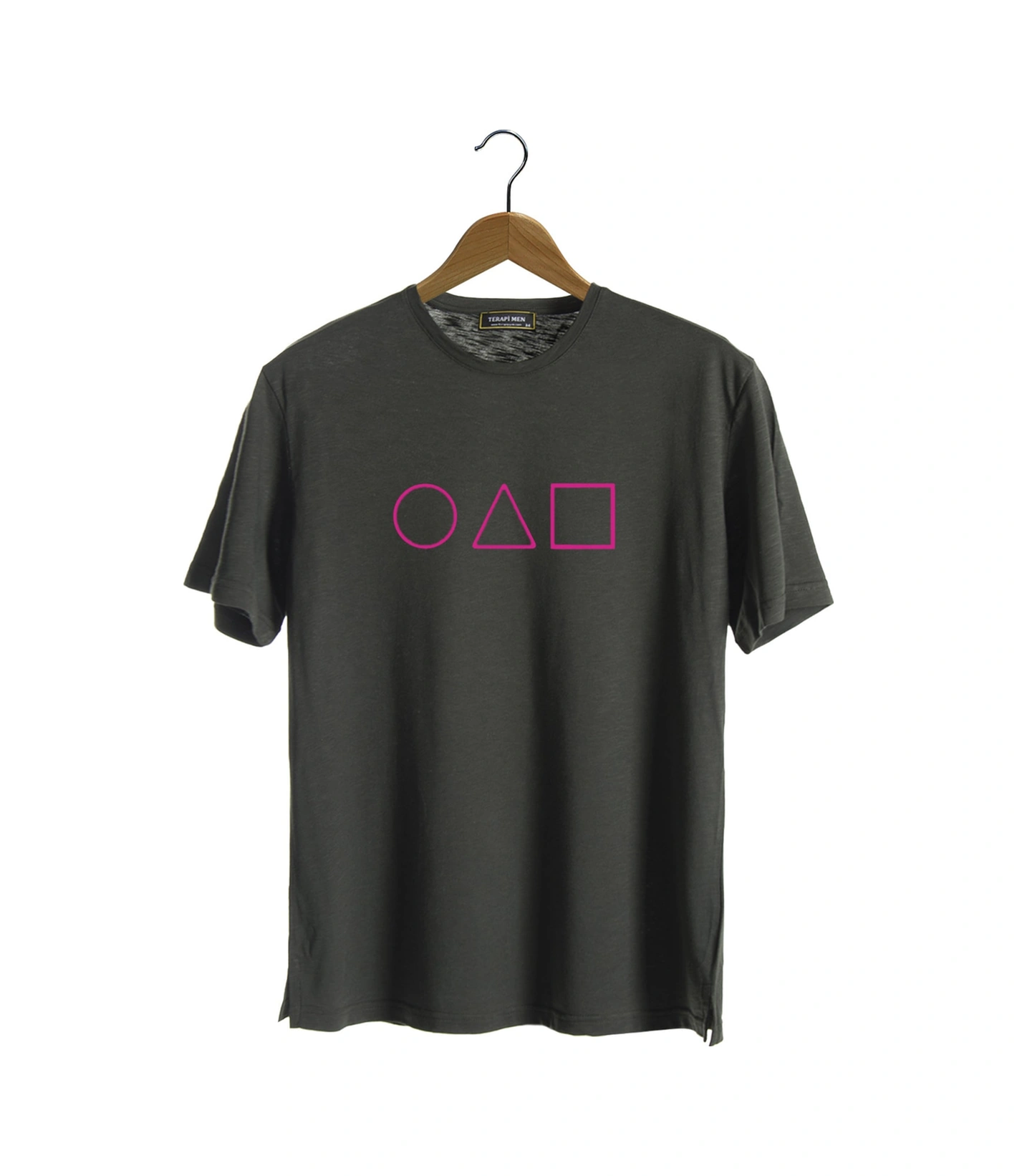 Veaven Unisex Koyu Yeşil Bisiklet Yaka Önü Geometrik Şekil Baskılı Oversize T-shirt Koyu Yeşil Veaven Unisex Koyu Yeşil Bisiklet Yaka Önü Geometrik Şekil Baskılı Oversize T-shirt Koyu Yeşil