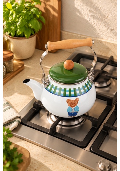 Bernardo Harmony Emaye Kettle 2 Litre Gümüş