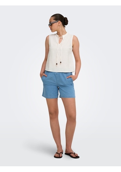 Only Onlswar S/l Frıll Top Wvn Kadın Beyaz Bluz - 15378512