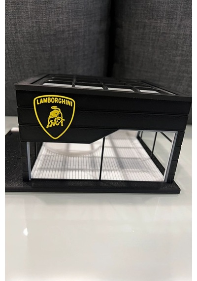 Lamborghini Showroom Tasarımlı Dekoratif Diorama 1:64