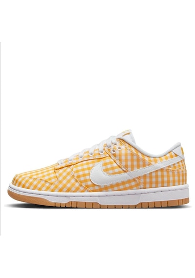 Nike Dunk Low Yellow Gingham Dz2777-700 Kadın Günlük Spor Ayakkabı Sarı