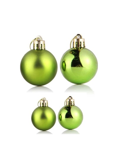 PROFESYONEL VIP KALİTE 5 CM 12 ADET MAT PARLAK AÇIK YEŞİL TOP YILBAŞI AĞACI SÜSLERİ VİTRİN SÜSLERİ AÇIK YEŞİL YILBAŞI TOP SÜSLER AÇIK YEŞİL NOEL AĞACI