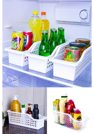 Çok Amaçlı Plastik Dolap Içi Düzenleyici Saklama Kutusu Organizer Sepet 34 13 Diğer