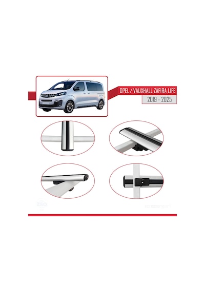 Opel Zafira Life 2019 Ve Sonrası İle Uyumlu Basıc Model Ara Atkı