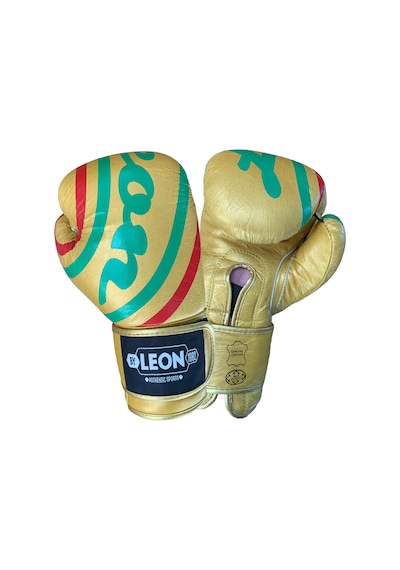 Leon Curved Deri Kick Boks Ve Muay Thai Eldiveni Altın