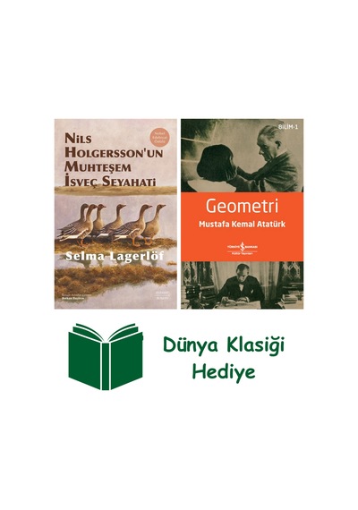 Nils Holgersson Un Muhteşem İsveç Seyahati Ciltli + Geometri + Dünya Klasiği Hediye