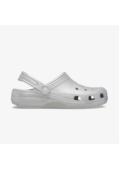 Crocs Classic Glitter Kadın Gri Terlik Düz 205942 Gri