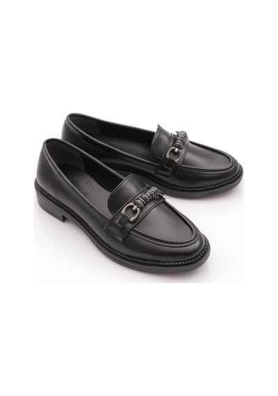 Dgn 2623003 Kadın Tokalı Loafer Ayakkabı Siyah