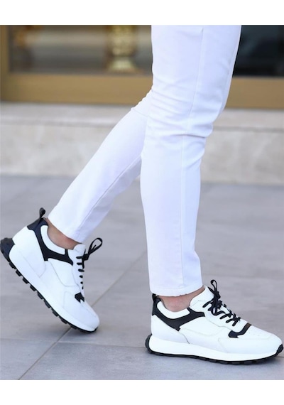Ay Ayakkabım Sl-1024 Erkek Beyaz 39-44 Deri Casual Ayakkabı Beyaz Ay Ayakkabım Sl-1024 Erkek Beyaz 39-44 Deri Casual Ayakkabı Beyaz