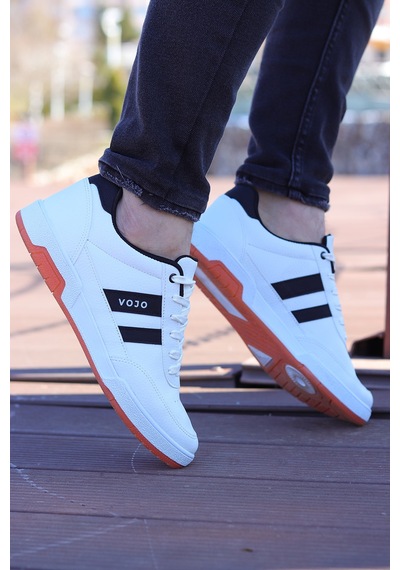 Vojo Gen 5 Rahat Taban Cilt Erkek Sneker Spor Ayakkabı 267800001842 05 Beyaz Beyaz