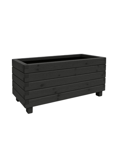 Ahşap Çiçeklik 100x30x40 Cm Emprenyeli Dış Mekan Saksısı