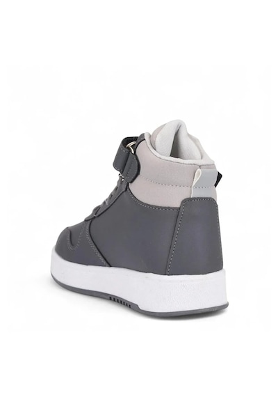 Nese Shoes Stars Baskılı Erkek Çocuk Spor Ayakkabısı, Sneaker Füme