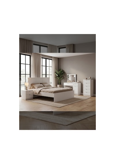 Terra Makyaj Masası 120 X 97 X 41 Cm - Modern Tasarım Beyaz