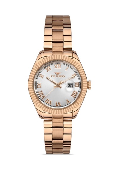 Ferro 33 mm Rose Çelik Kordon Kadın Kol Saati FL21295A-C FL21295A-C