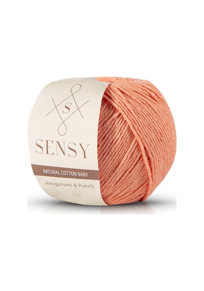 Sensy Premium Amigurumi Ipi Punch Panç Baby Soft Cotton 50 Gr Örgü Ip Açık Somon