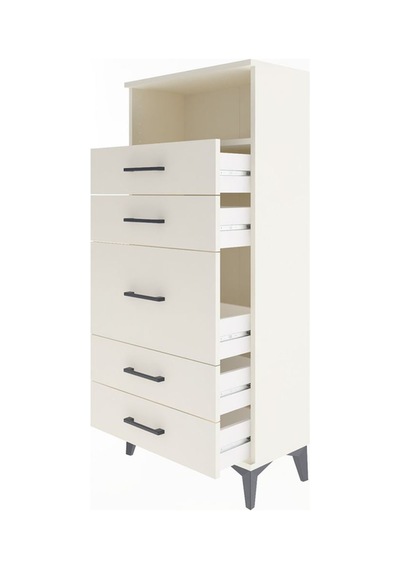 Arges Dolap Tek Raflı 5 Çekmeceli 60x30x134 Aytaşı-aytaşı Aytaşı