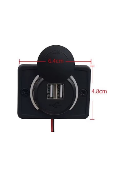 3.1A Çift Usb Çıkışlı Şarj Soketi Araba Tekne Karavan Uyumlu