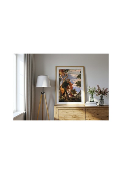 Rönesans Veronese İshak'ın Kurban Edilişi Çerçevesiz Poster 21x30 Cm A4 Tablo Rönesans Klasik Sanat