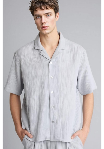 Defacto %100 Pamuk Relax Fit Gömlek C7578ax26smgr130 Gri-gr130