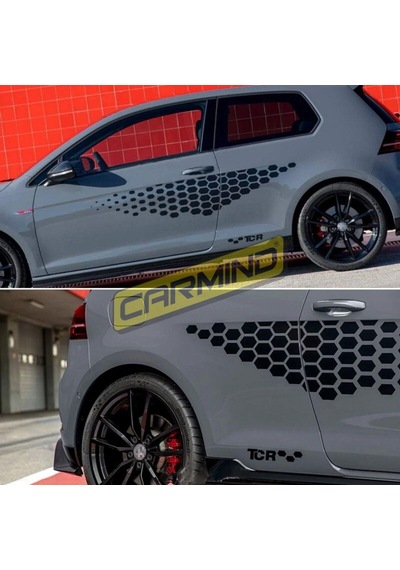 Vw Golf Tcr Petek Yan Kapı Sticker Set