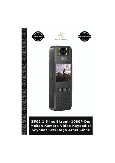 Zf02 1,3 İnç Ekranlı 1080p Dış Mekan Kamera Video Kaydedici Seyahat Seti Doğa Aracı Cihaz