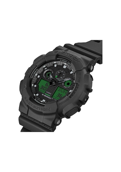 G-shock Analog- Djitial Ga-100 Series 51.2 Mm Quartz Saat Ga-100b Yeşil