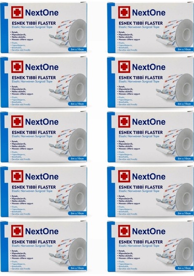 Nextone Esnek Fix Tıbbi Flaster Nonwoven 10cm X 5m - 10 Adet