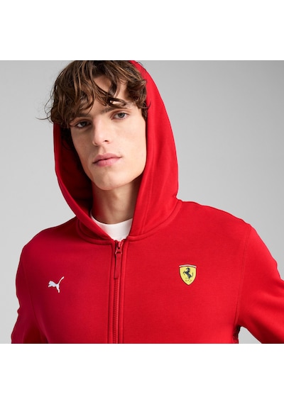 Puma Scuderıa Ferrarı Race Erkek Kapüşonlu Ceket 630182 02 Kırmızı