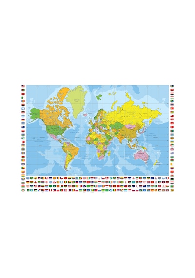 Anatolian 700 Parça xl Puzzle - Dünya Siyasi Haritası 2703